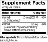 Designs for Health Vitamin D 5000 IU with K1 and K2